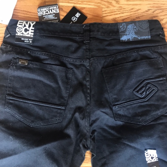 NWT ENYCE MAN DENIM JIANS BLACK - Picture 5 of 8